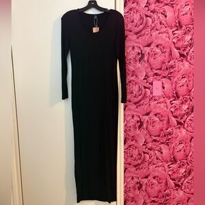 SHEIN Black Long Sleeve Dress